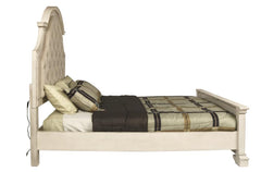 ANASTASIA 5/0 Q FOOTBOARD & SLATS - ANT. WHITE