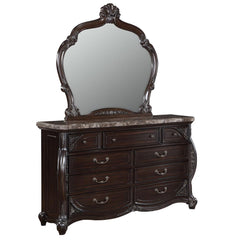 PALAZZO MARINA DRESSER/SERVER MIRROR-WALNUT