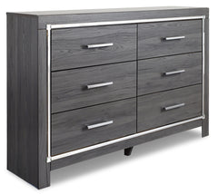 Lodanna King Panel Bed with 2 Storage Drawers with Dresser - PKG003563