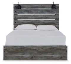 Baystorm Queen Panel Bed with Mirrored Dresser, Chest and Nightstand