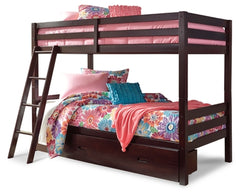 Halanton Twin over Twin Bunk Bed with 1 Large Storage Drawer
