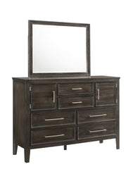 ANDOVER 60" DRESSER W/DOORS-NUTMEG