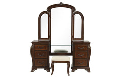 MONTECITO VANITY STOOL - CHERRY