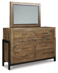 Sommerford Queen Panel Bed with Mirrored Dresser
