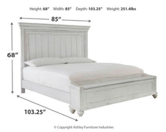 Kanwyn Queen Panel Bed with Storage Bench