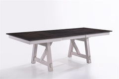 MAISIE DINING TABLE TOP-WHITE/BROWN (1 of 2)
