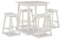 Stuven Counter Height Dining Table and 4 Barstools - PKG012082