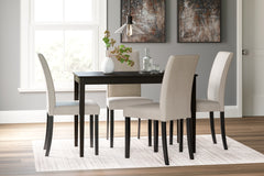 Kimonte Dining Table and 4 Chairs - PKG013925