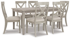 Parellen Dining Table and 6 Chairs - PKG011520