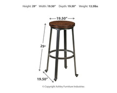 Challiman 2-Piece Bar Stool - PKG000082