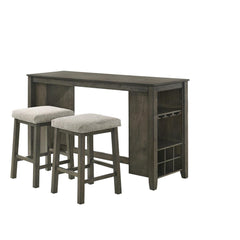 CHURON GATHERING BAR TABLE & 2 STOOLS (3 PC SET)