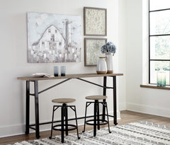 Lesterton Counter Height Dining Table and 2 Barstools - PKG012086