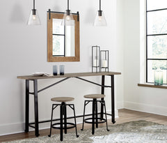 Lesterton Counter Height Dining Table and 2 Barstools - PKG012086