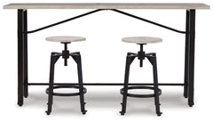 Karisslyn Counter Height Dining Table and 2 Barstools - PKG012088