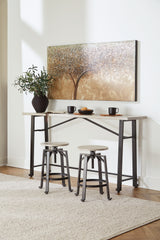 Karisslyn Counter Height Dining Table and 2 Barstools - PKG012088