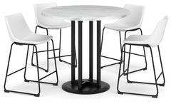 Centiar Counter Height Dining Table and 4 Barstools - PKG014010