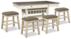 Bolanburg Counter Height Dining Table and 4 Barstools - PKG014019