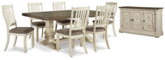 Bolanburg Dining Table and 6 Chairs with Storage - PKG013292