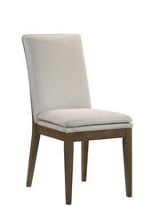 MAGGIE DINING CHAIR W/NATURAL CUSHION-WALNUT