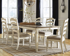 Realyn Dining Table and 6 Chairs - PKG002226