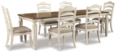 Realyn Dining Table and 6 Chairs - PKG002226