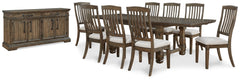Markenburg Dining Table and 8 Chairs with Storage - PKG014206