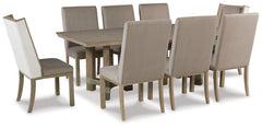 Chrestner Dining Table and 8 Chairs - PKG013364