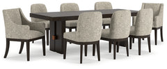 Burkhaus Dining Table and 8 Chairs - PKG013372
