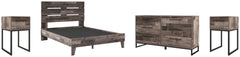 Neilsville Queen Platform Bed with Dresser and 2 Nightstands - PKG009086