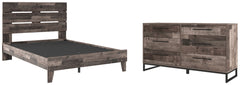 Neilsville Queen Platform Bed with Dresser - PKG009085