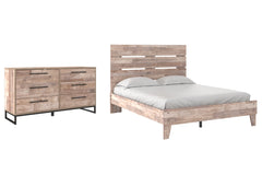 Neilsville Queen Platform Bed with Dresser - PKG009188