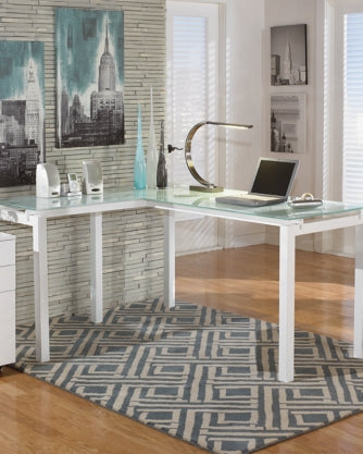 Baraga Home Office L-Desk - The Bargain Furniture