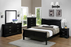LOUIS PHILIP HB/FB K/D BLACK, RAIL FOR B3900-T BED K/D BLACK