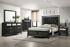 LILA QUEEN HEADBOARD/FOOTBOARD BLK, LILA /QUEEN RAIL BLACK