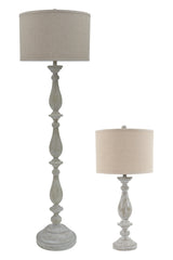 Bernadate 3-Piece Floor Lamp with 2 Table Lamps Set