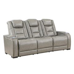 BRECKENRIDGE SOFA W/ PWR FR & HR-LT GRAY