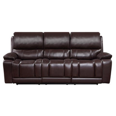 CICERO SOFA W/ PWR FR & HR -BROWN