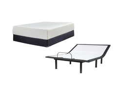Chime 12 Inch Memory Foam Mattress with Adjustable Base - PKG010404