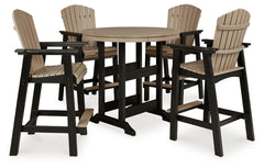 Fairen Trail Outdoor Bar Table and 4 Barstools - PKG009513