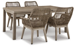 Beach Front Outdoor Dining Table and 4 Chairs - PKG015466