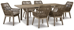 Beach Front Outdoor Dining Table and 6 Chairs - PKG015467