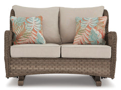 Clear Ridge Outdoor Loveseat with Coffee Table