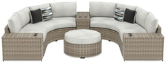 Calworth 7-Piece Outdoor Sectional with Ottoman
