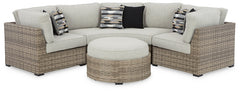 Calworth 5-Piece Outdoor Sectional with Ottoman