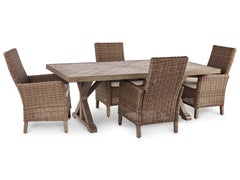 Beachcroft Outdoor Dining Table and 4 Chairs - PKG014591