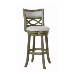 MANCHESTER 29" BAR STOOL W/FABRIC CUSHIONS-GRAY