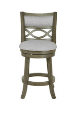MANCHESTER 24" COUNTER STOOL W/FABRIC CUSHIONS-GRAY