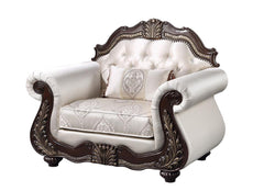 PALAZZO MARINA CHAIR CUSHION & FRAME, ARMS, & THROW PILLOW
