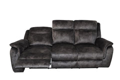 PARK CITY SOFA W/DUAL RECLINER-SLATE