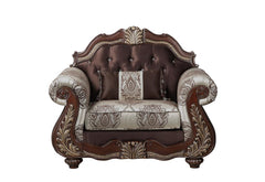 MONTECITO CHAIR CUSHION & FRAME, ARMS, AND THROW PILLOW